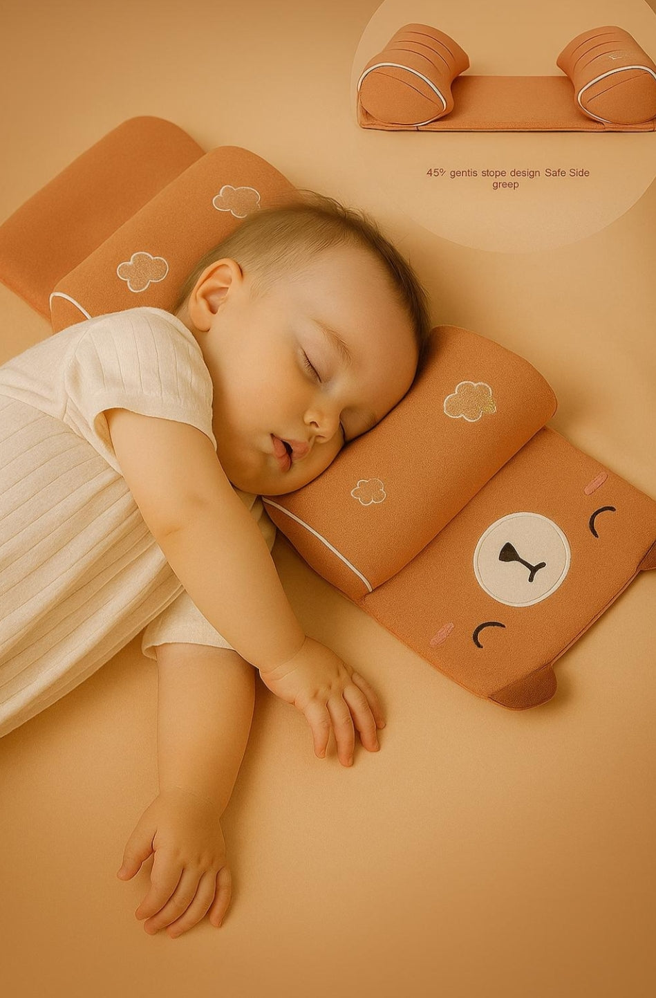 Baby Shaping Head Support Pillow - Assorted Colour