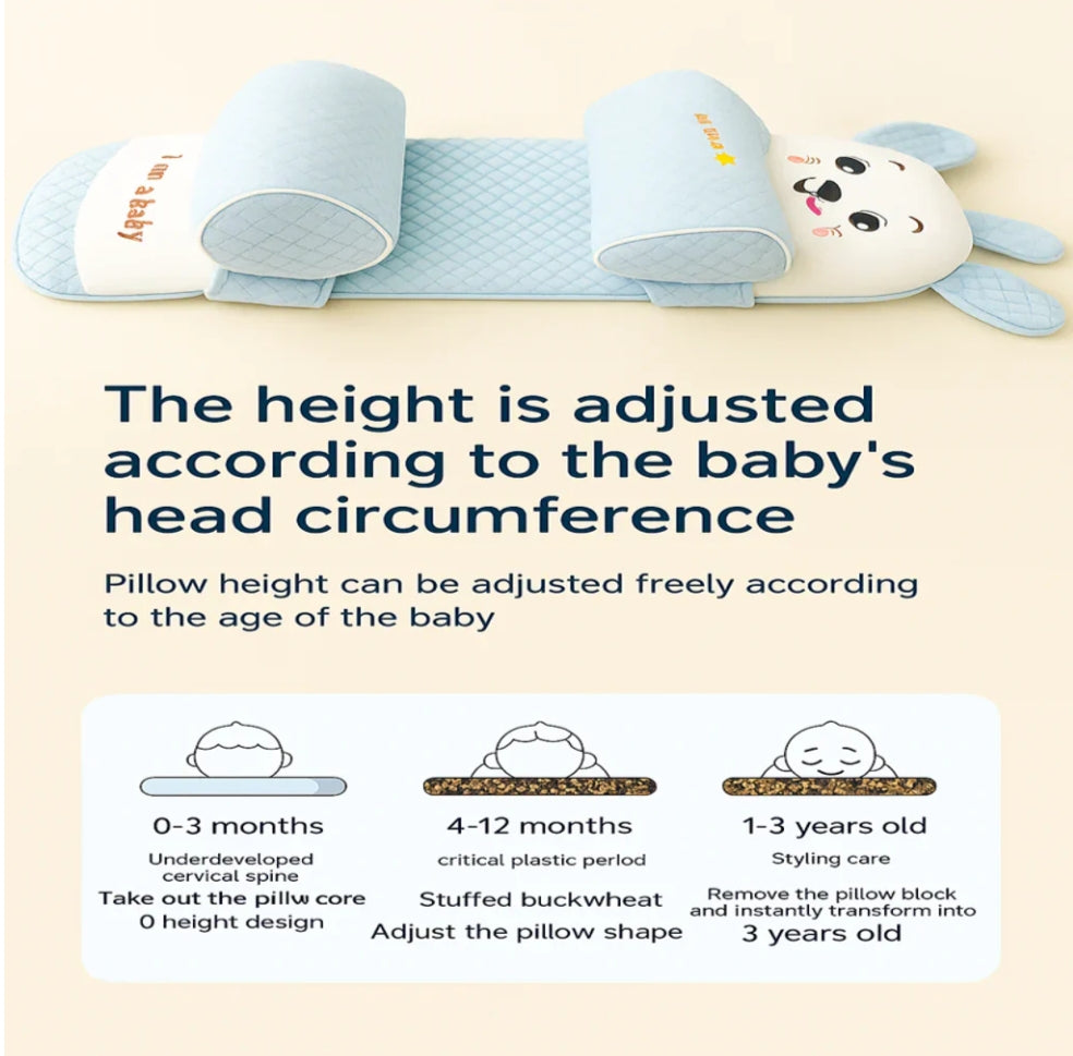 Baby Shaping Head Support Pillow - Assorted Colour