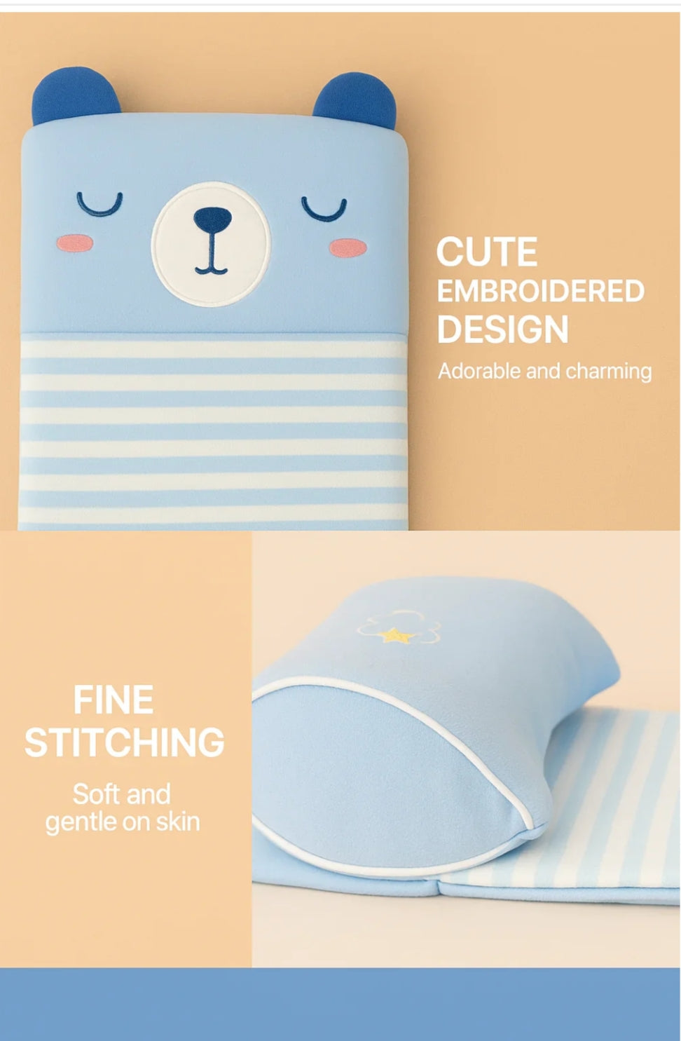 Baby Shaping Head Support Pillow - Assorted Colour